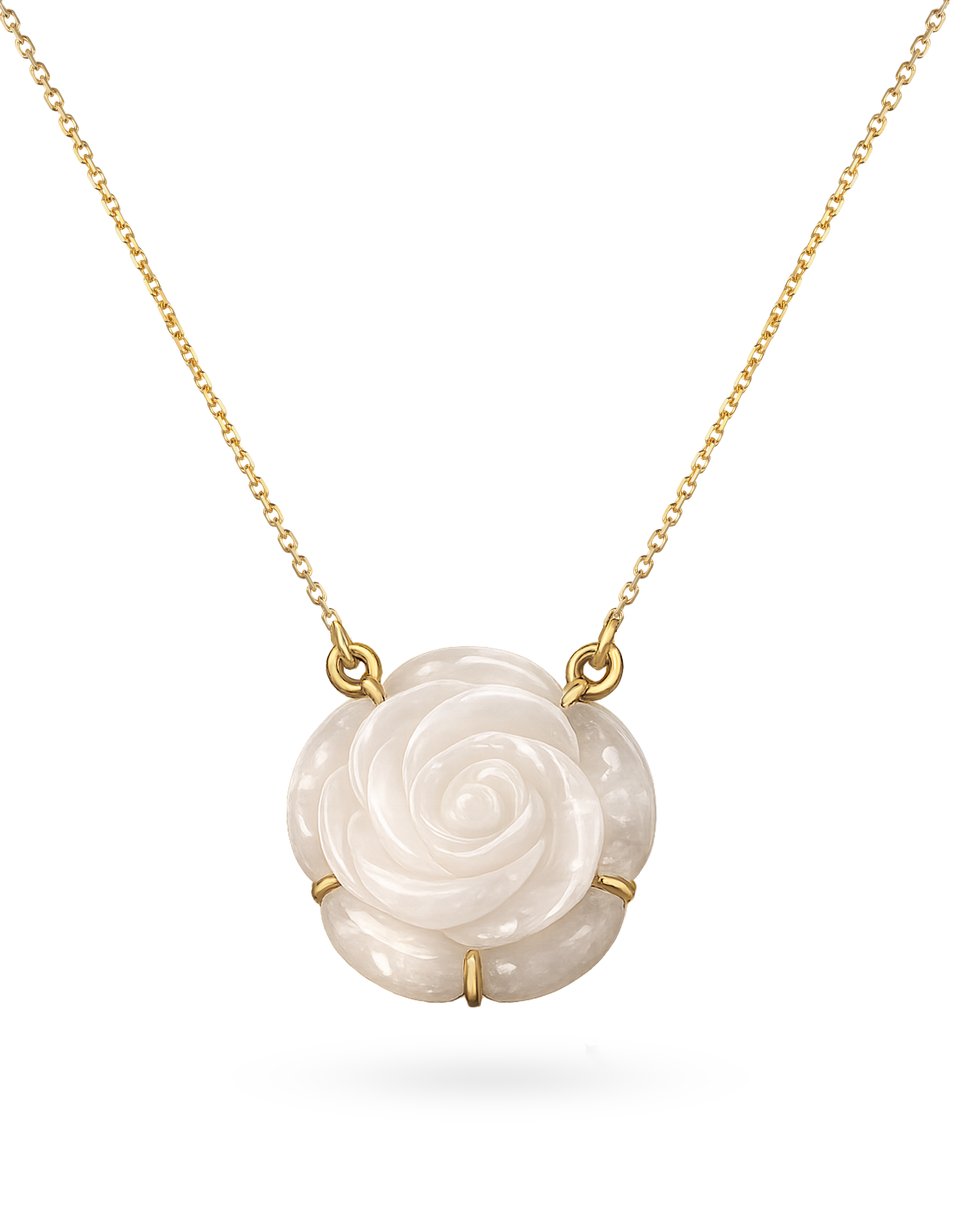 الوردة مع سلسلة الذهب